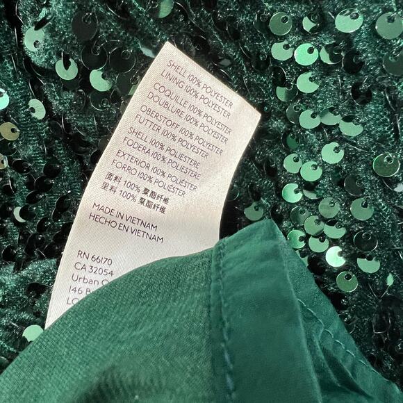 New Free People Nova Convertible Sequin Mini Dress Size L - Picture 4 of 8